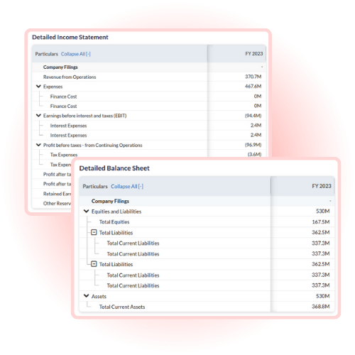 Download panel with options for Excel export: Portfolio - Companies export, Detailed Portfolio Analysis, and People Details Export, each costing 1 credit.
